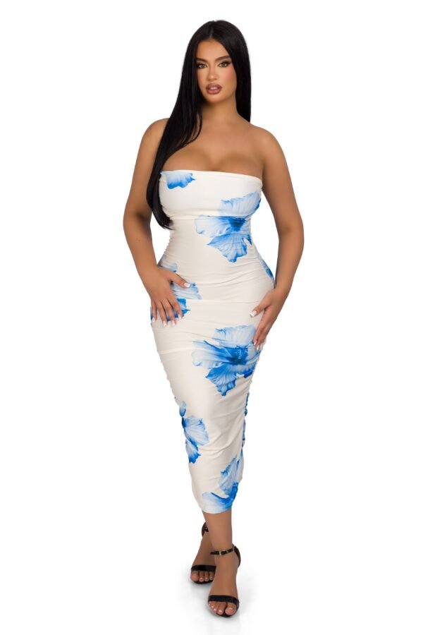 Paraiso Tropical Vestido Azul